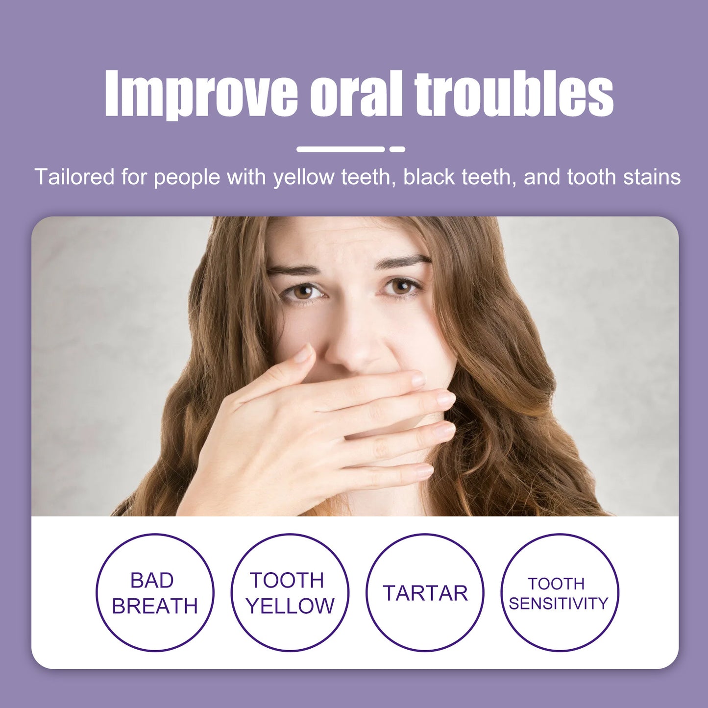 Jaysuing V34 Purple Toothpaste Toothpaste For Cleaning Bad Breath, Stains, Teeth Whitening, And Toothcare