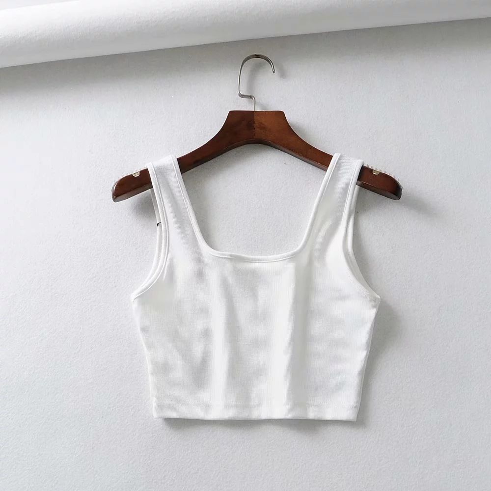 Solid color vest with shoulder straps