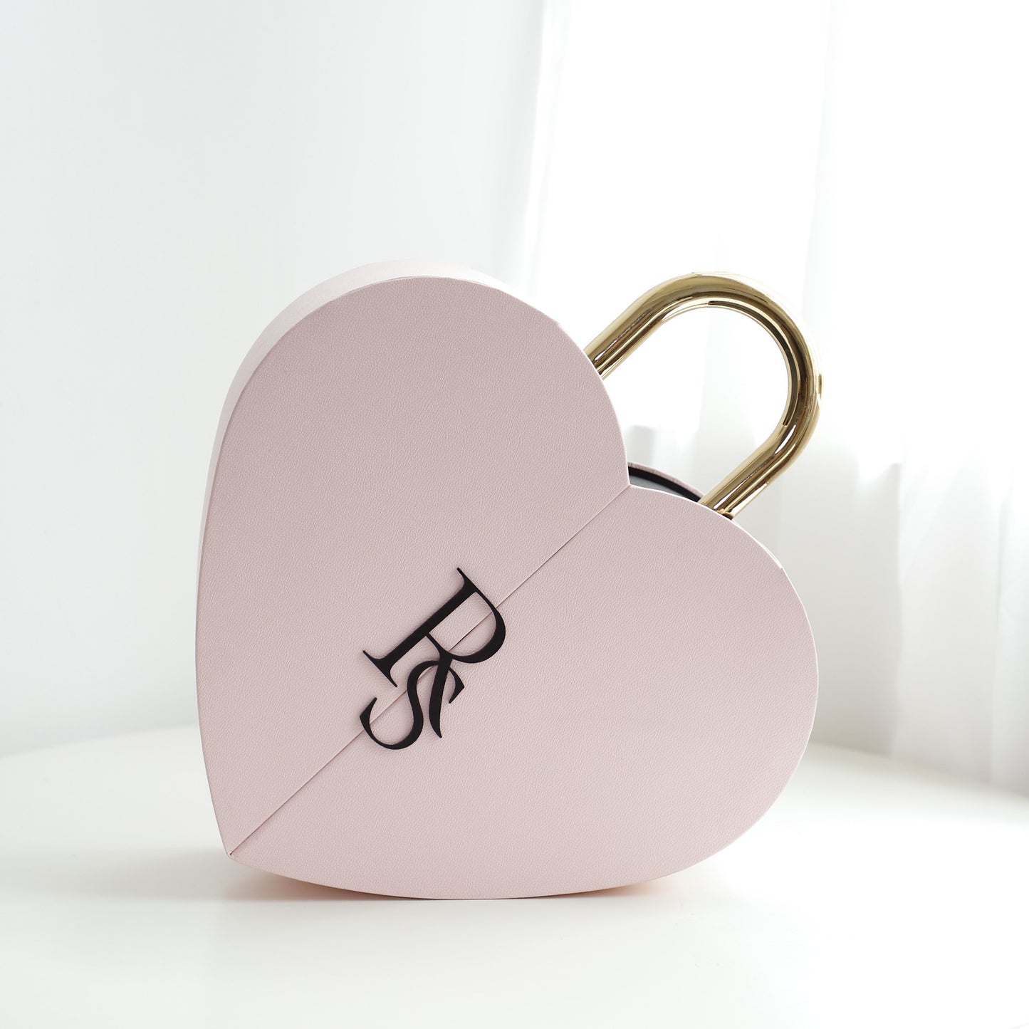 Flower Color Material Valentine's Day Lock Cylinder Gift Box Flower Love Box Heart-shaped Metal Portable