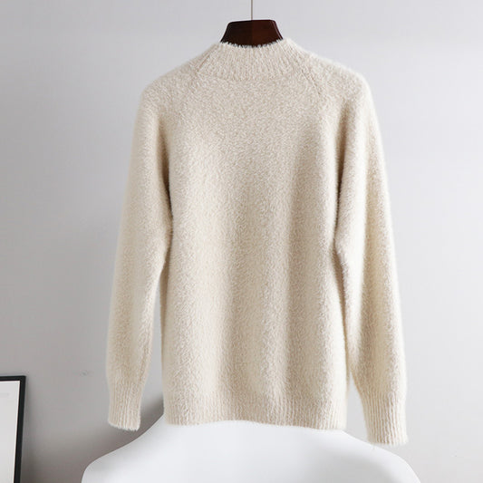 Small fragrance knitted mink sweater