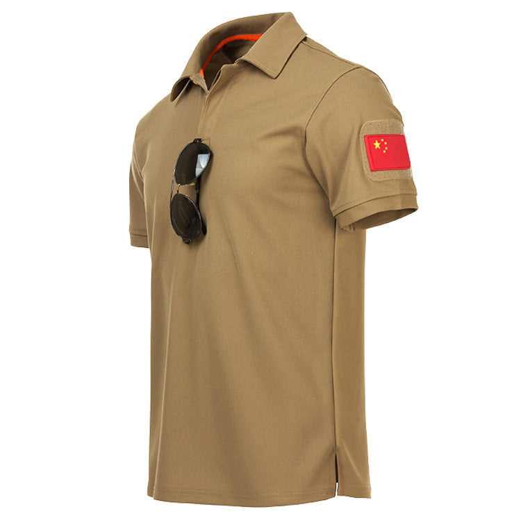 Stretch Polo Shirt Physical Training Security Commuter Short Sleeves