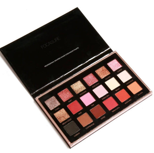 Focallure Pro - 18 Colors Glitter and Matte Eyeshadow