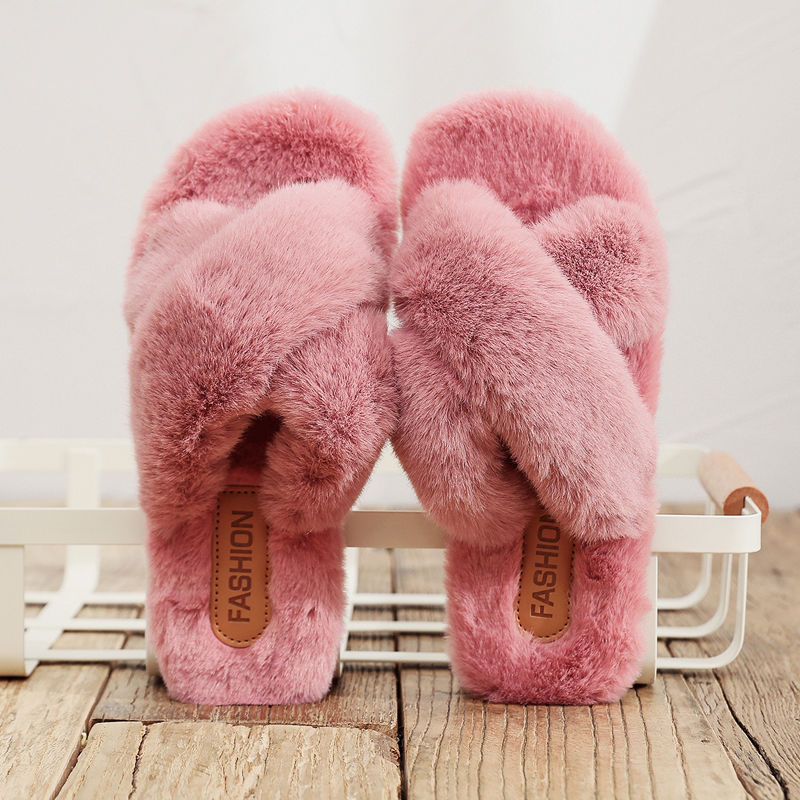 Cotton Slippers Female Cute Net Red Ins