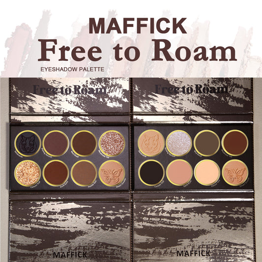 Makeup Free Roaming 8 Colors Eye Shadow Plate Matte