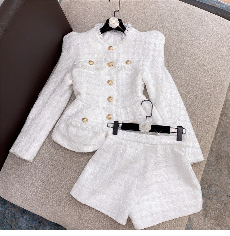 Tweed Jacket Jacket Shorts Suit Two-piece Suit