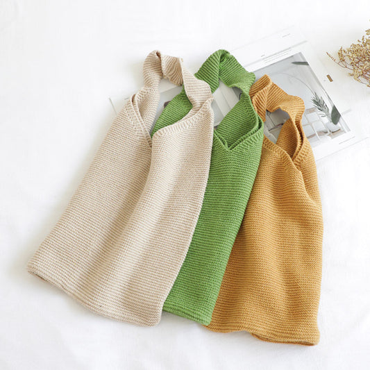 Vintage Woolen Autumn And Winter Portable Shopping Bag