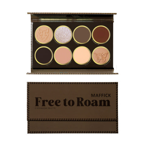 Makeup Free Roaming 8 Colors Eye Shadow Plate Matte