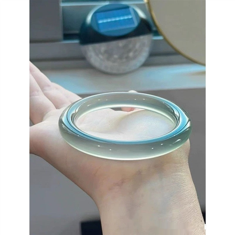 Curry Blue Agate Chalcedony Bracelet High Ice Gift Ornament