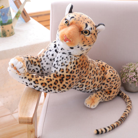 Simulation money leopard plush toy doll home decoration creative forest animal ornaments wholesale one generation