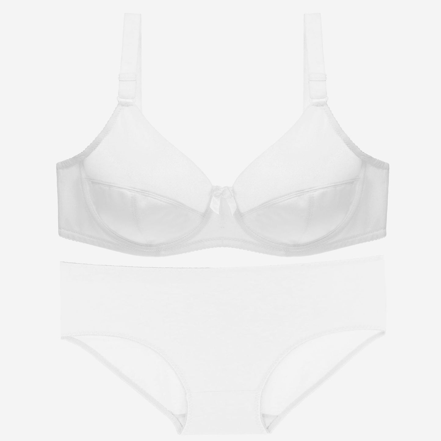 Glossy plus size bra set