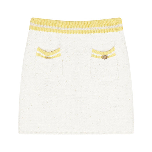 Temperament Sleeveless Vest Knitted Sweater Women's Suit Skirt