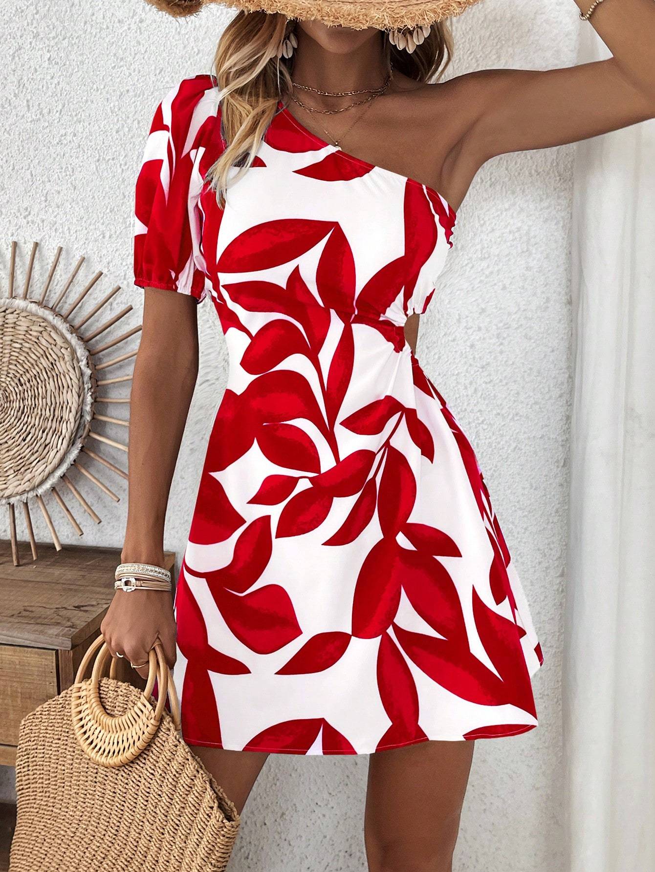 Puff Sleeve Dress For Summer Vacation For New Year Clothes Vacation Beach Outfits Women