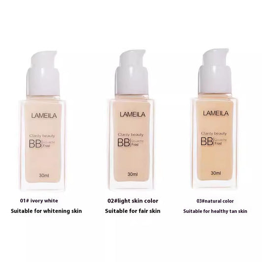 LaMeiLa Liquid Foundation Moisturizing Concealer Long-lasting Finishing Natural