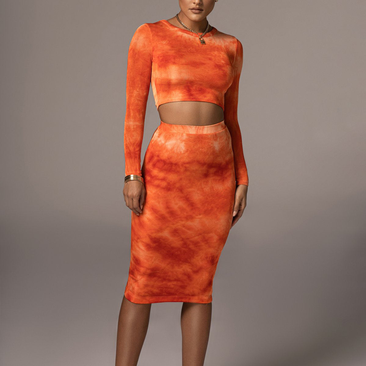 Two-piece Blouse And Skirt Casual Suit Women