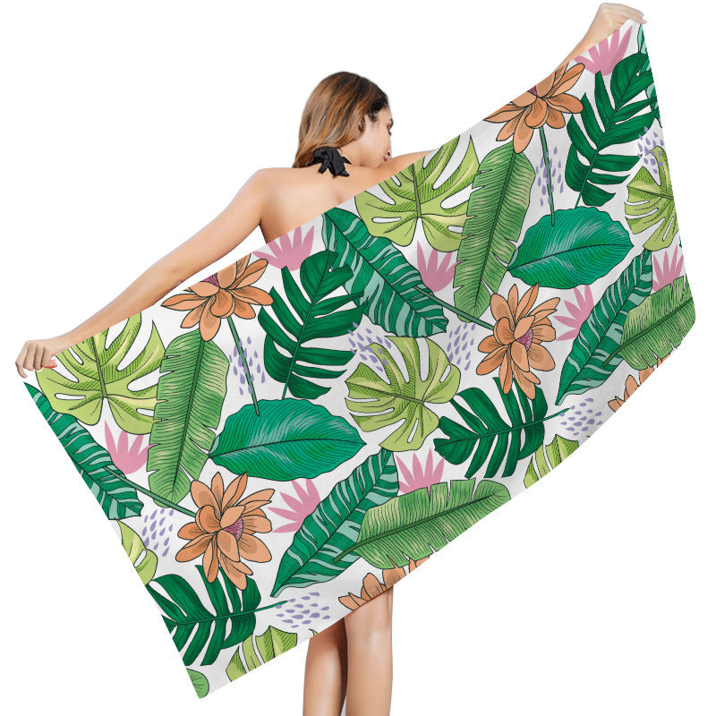 Creative Print Sunscreen Beach Towel Shawl
