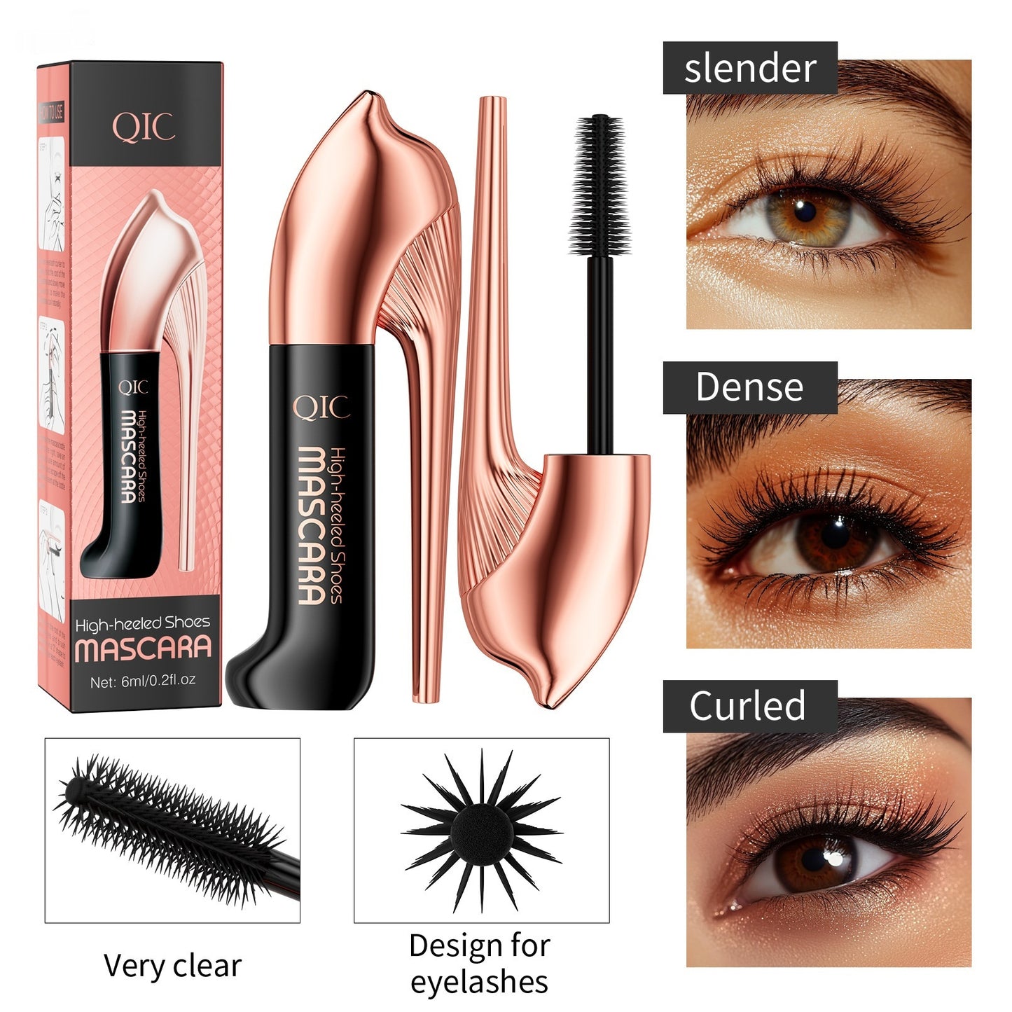 Mascara Makeup High Heels Waterproof Not Smudge
