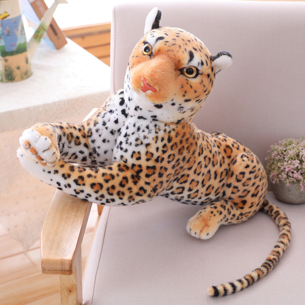 Simulation money leopard plush toy doll home decoration creative forest animal ornaments wholesale one generation