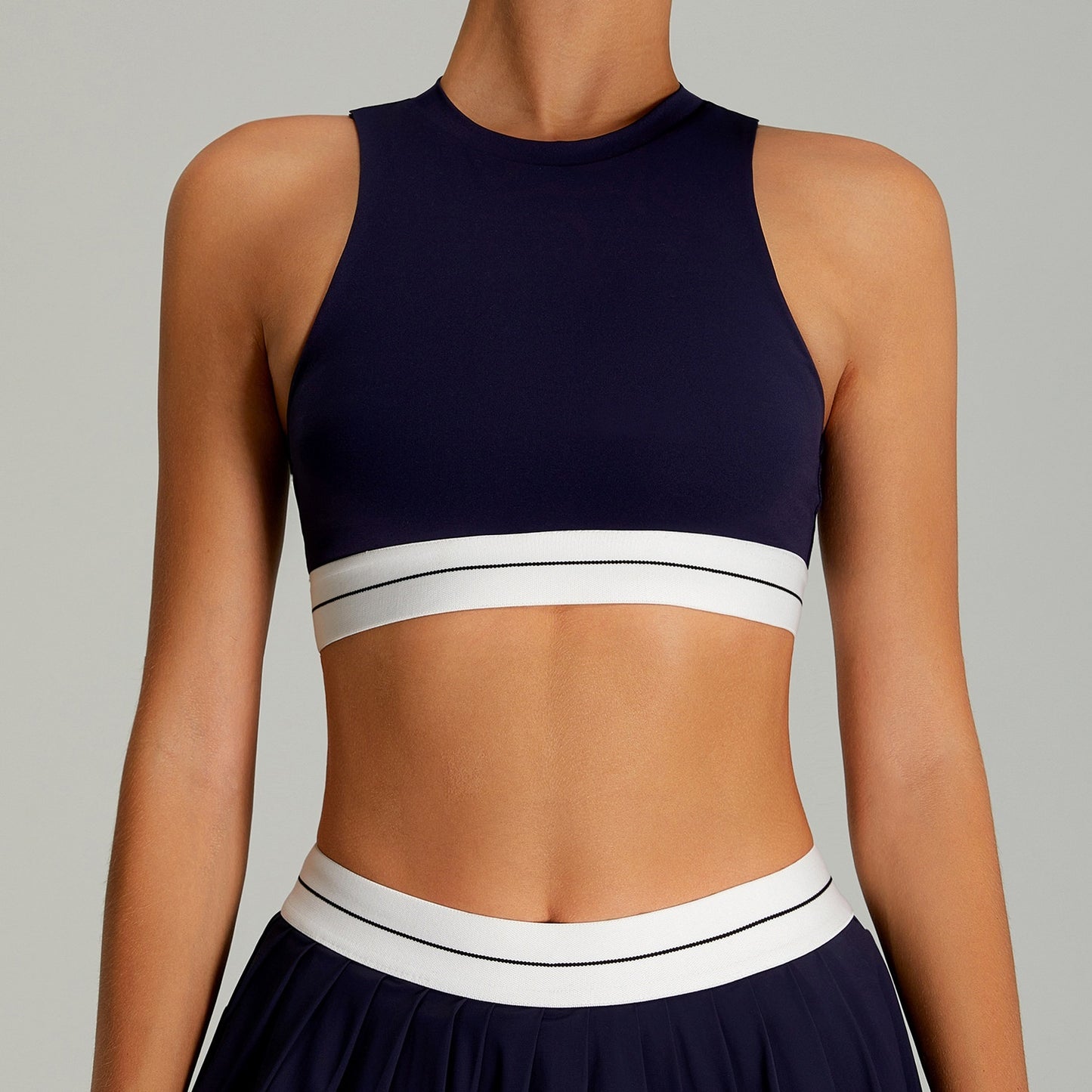 Women's Tight Contrast Color High-strength Running Fitness Vest