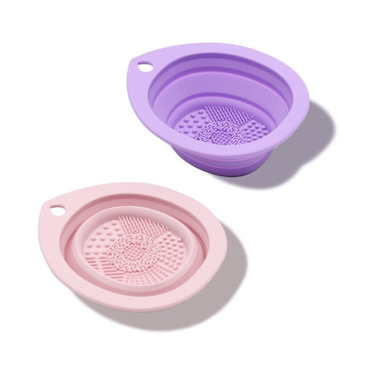 Folding Silicone Solid Color Beauty Tools Pad For Washing Brush