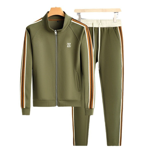 Trendy Stand Collar Casual Sports Suit