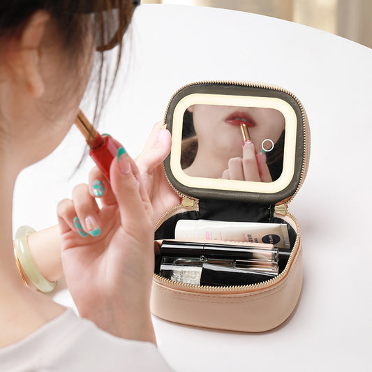 Cosmetic Bag Portable With LED Light