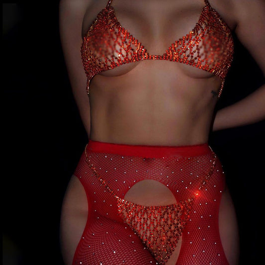 Fashion Chest Necklace Nightclub Bikini Rhinestone Body Chains