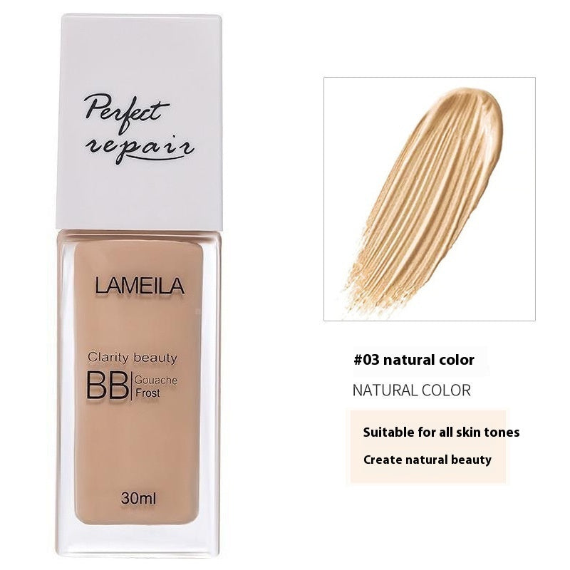 LaMeiLa Liquid Foundation Moisturizing Concealer Long-lasting Finishing Natural
