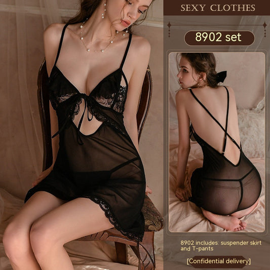 Women's Original Lace Lace-up Free Pajamas