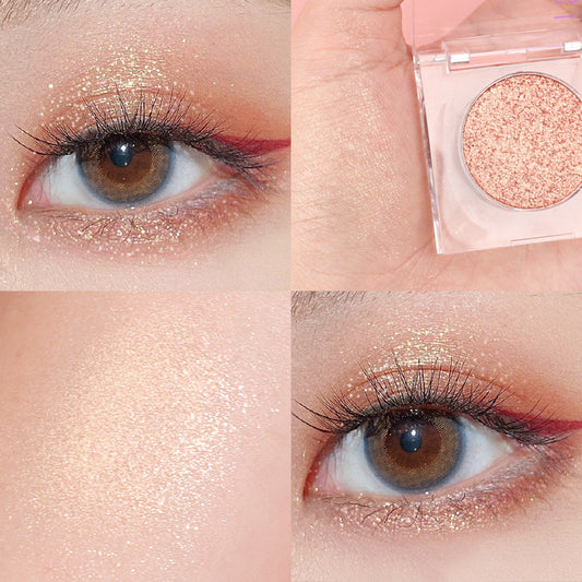 High Gloss Earth Color Broken Diamond Fine Shimmer Matt Pearl Eye Shadow Disc