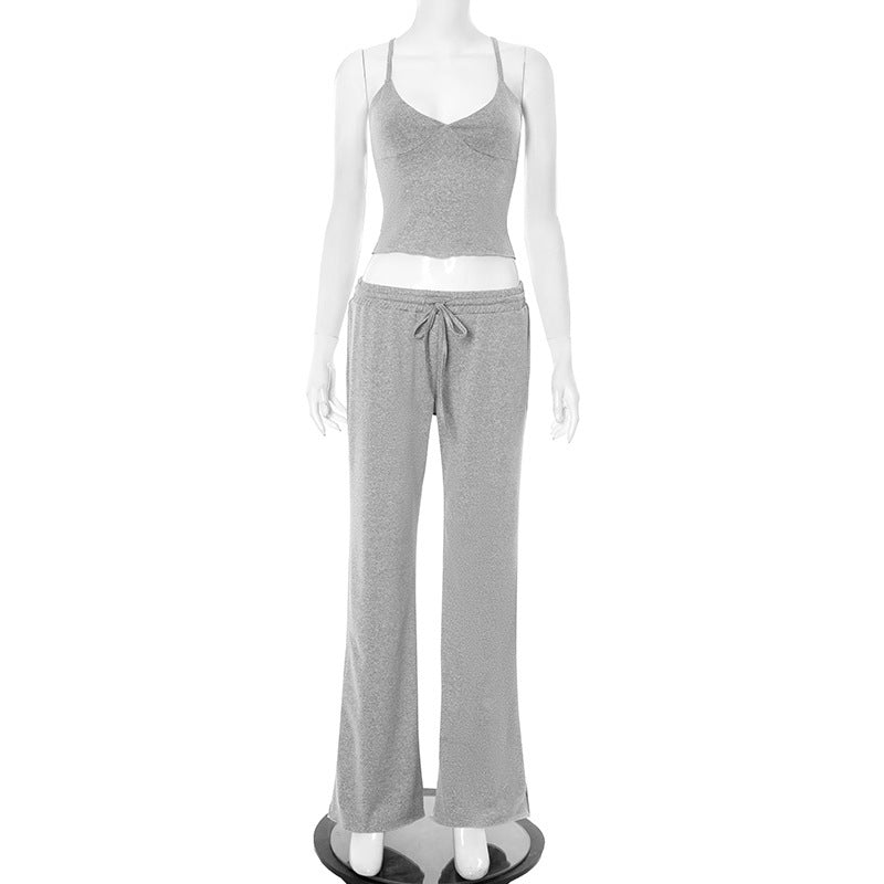 Wide Leg Pants Casual Suit