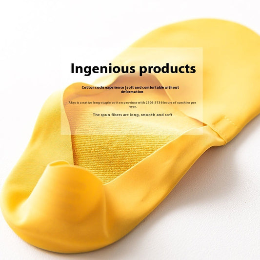 Ice Silk Socks Women's Boat Socks Summer Thin Cotton Bottom