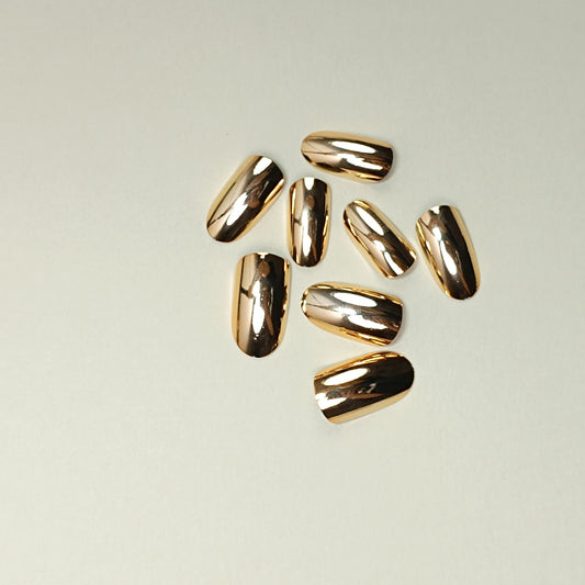 Electroplating Nails Gold Wearable Removable