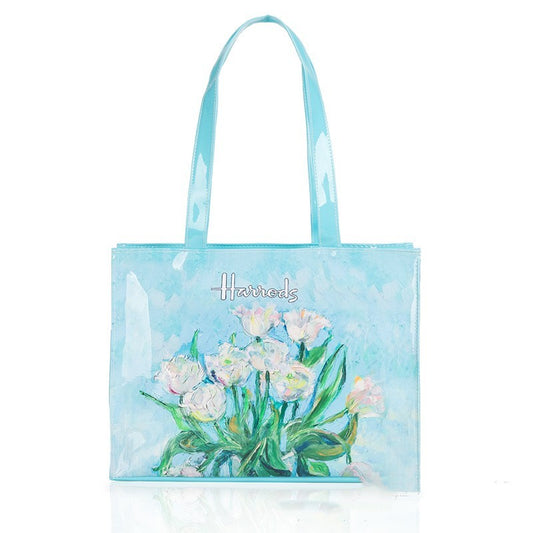 Simple Printed PVC Tote Bag Waterproof Large Capacity