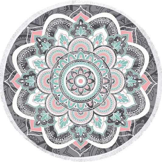 Microfiber Beach Quick-drying Tassel Printed Shawl