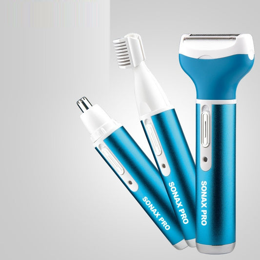 Three-in-one Multifunctional Pubic Hair Armpit Hair Scraper Charging Hair Removal Device