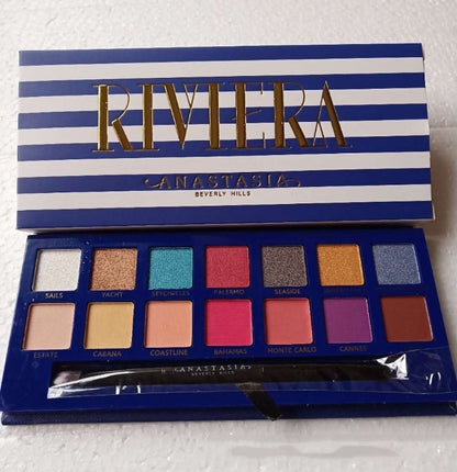 14 Color Eye Shadow Yellow Powder Purple Black Velvet  Makeup Palette