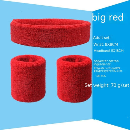 Sports Sweat-absorbent Wristband Headband Hairband Suit