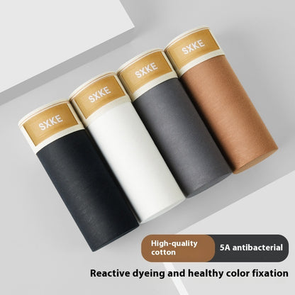 Men's Cotton Boxer Briefs 5A Antibacterial Crotch