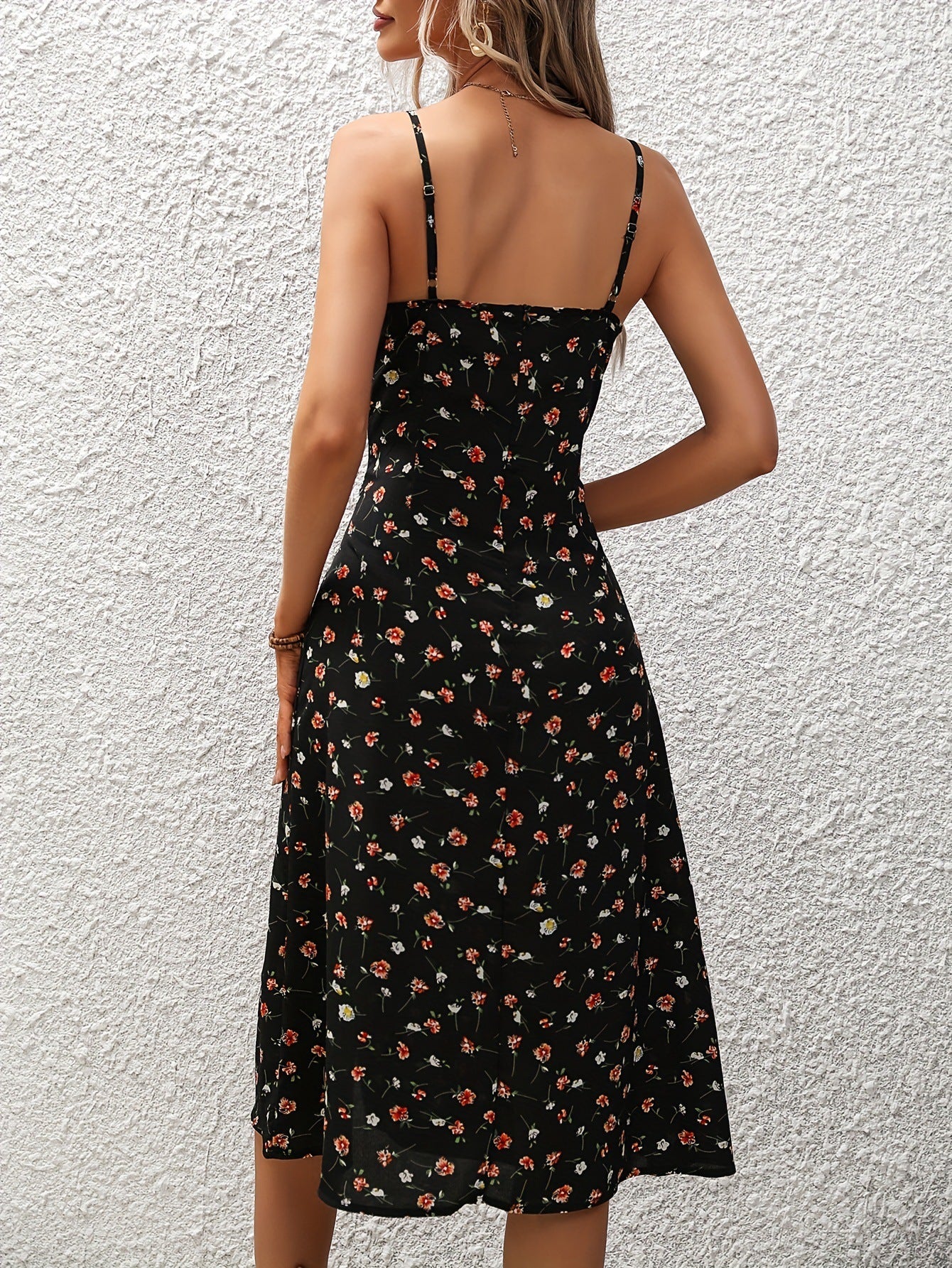 New Polka Dot  Dress Summer Sexy Split Long Dresses For Womens Clothing