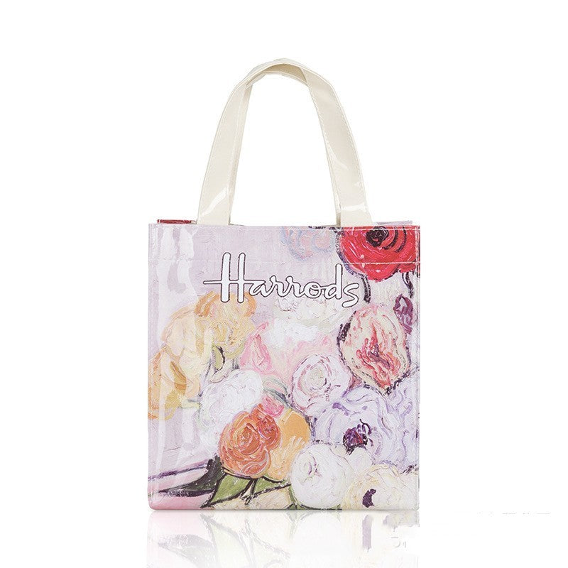 Simple Printed PVC Tote Bag Waterproof Large Capacity