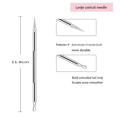 Iron Box Stainless Steel Acne Needle Suit Beauty Tools