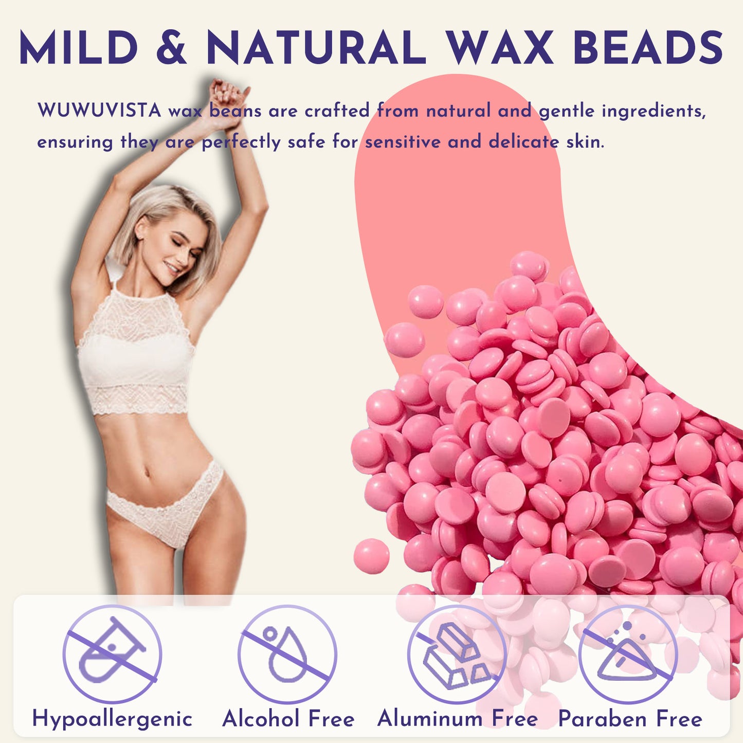 Waxing Gift Set 29pc Gold-Standard Hard Wax Kit With Wax Warmer & Beads For Full Body, Brazilian Hair Removal