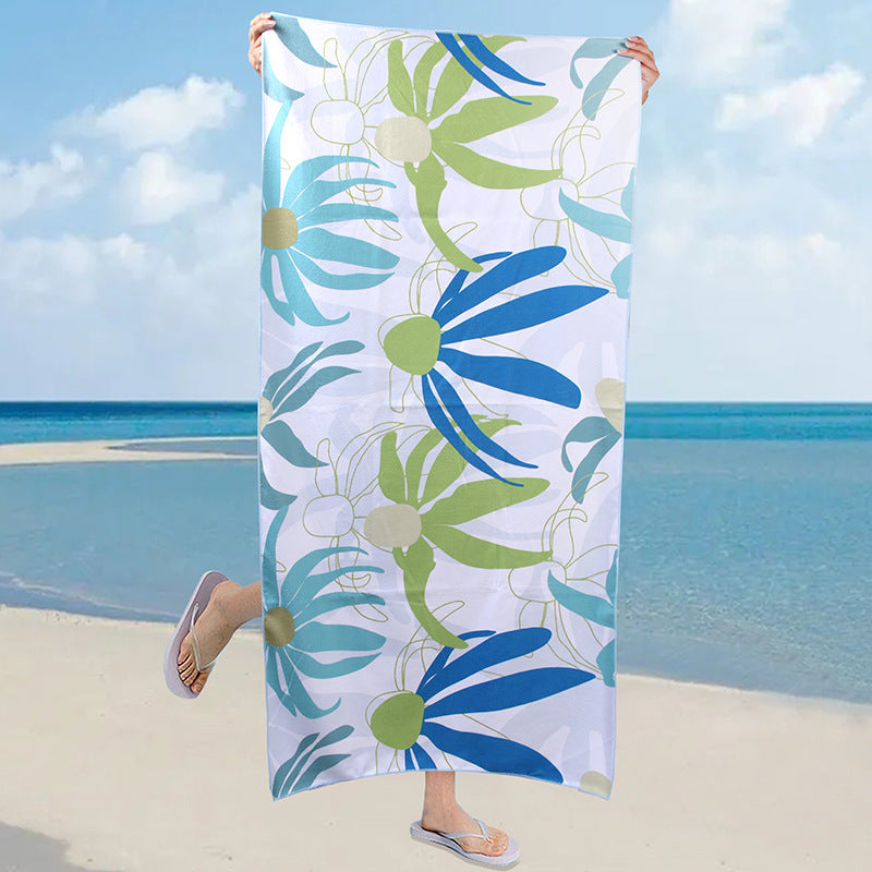 70150 Heat Transfer Printing Microfiber Shawl Portable Quick-drying Bath Towel