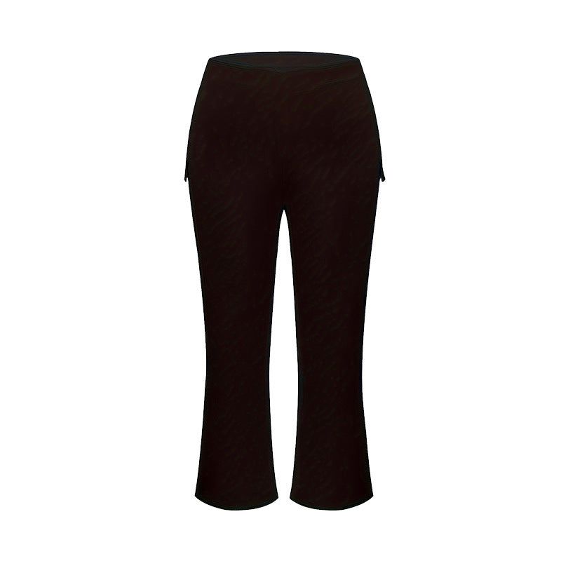 Ins European And American Fashion Slim Fit Plus Size Black Trousers