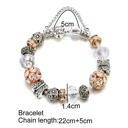 Flower Butterfly Diy Fashion Jewelry Bracelet