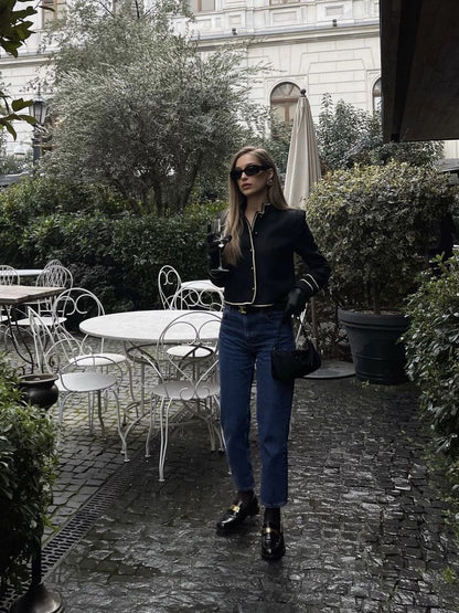 Women's Fashion Personality Black New Coat Women