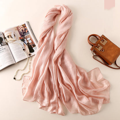 Fashion Beach Towel Sun Protection Shawl Silk Scarf Women