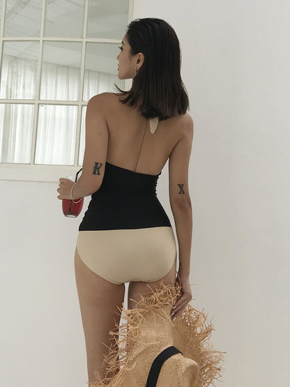 Women's retro one-piece bikini