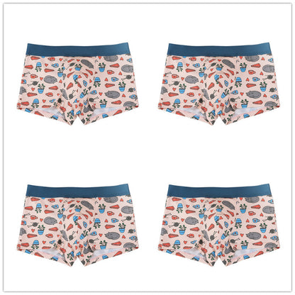 Men's boxer briefs breathable antibacterial four-corner men's pants