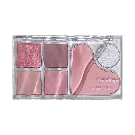 DaimAnpu Six Color Eyeshadow Palette Blush Repair Highlight Brightening